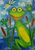 ‘Kva-kvaaaaa’, Alina Furduy, 7 years, (teacher O.O. Lysenko), Golovanevsk