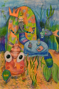 ‘Royal breakfast’, Bohdana Melnik, 8 years, (teacher M. Vikhovanets), Netishin