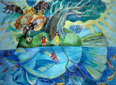 ‘Ecological disaster’, Dariya Bubar, 8 years, (teacher O.V. Mazur-Posvalyuk), Kiev
