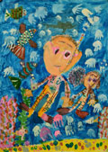 ‘Underwater travelers’, Arina Sidyuk, 6 years, (teacher V.A. Chernenko), Kramatorsk