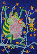 ‘An unexpected meeting’, Dariya Garkun, 9 years, (teacher T.A. Palamar), Gorodok
