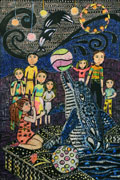 ‘In the dolphinarium’, Aleksandra Korchinskaya, 9 years, (teacher I. Volkova), Schastie