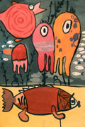 ‘Abstract depths’, Nikita Kulishov, 8 years, (teacher G.V.Solovieva), Rubezhnoye