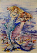 ‘Marine duet’, Mariya Fomina, 12 years, (teacher A.M. Vakulenko), Novyy Urengoy