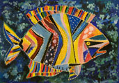 ‘Rainbow fish’, Ulyana Bedna, 10 years, (teacher T.N. Kravtsova), Privillya