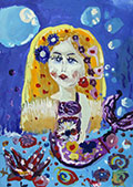 ‘Mermaid’, Nadezhda Karaivan, 8 years, (teacher S.D.Savastin), Comrat (Republic Moldova)