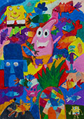 ‘Party at Patrick’, Arianna Demchinskaya, 9 years, (teacher G.N. Ermenchuk-Gruchman), Volochisk