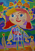 ‘Angel of the sea’, Margarita Sokolova, 6 years, (teacher A.V. Chukhareva), Krasnoufimsk