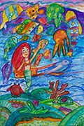 ‘Princess of the seas’, Mariya Garkusha, 9 years, (teacher L.M. Dyadchenko), Krivoy Rog