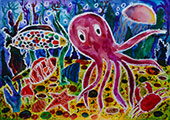 ‘Octopus’, Victoriya Mikhailova, 12 years, (teacher N.P. Kholodova), Kemerovo