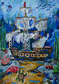 ‘Secrets of the underwater world’, Elizaveta Kutsar, 16 years, (teacher N.I. Makhova), Nikolaev ‘Secrets of the underwater world’, Elizaveta Kutsar, 16 years, (teacher N.I. Makhova), Nikolaev