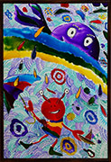 ‘Rain’, Bogdan Kovalenko, 14 years, (teacher O. G. Makaryuk), Rubezhnoe
