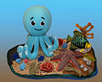 ‘On the seabed’, Alina Omelchenko, 13 years, (teacher N.A. Pustovoit) Zhitomir