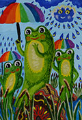 ‘Rain for consolation’, Daryna Sobko, 9 years, (teacher O.E. Marchuk), Gorodok