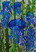 ‘Blue Jellyfish’, Anastasiya Kristenko, 12 years, (teacher E.I. Kruchinina), Mykolaiv