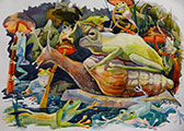 ‘Lake amphibians’, Tetyana Mykhalyk, 14 years, (teacher Y.V. Mykhalyk), Volodymyr-Volynskyi
