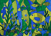 ‘Underwater mosaic’, Anton Dosov, 14 years, (teacher E.D. Strem), Togliatti