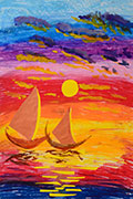 ‘Sail of a Dream’, Veronika Babiy, 8 years, (teacher O.O. Lysenko), Golovanivsk