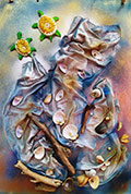 ‘Sea turtles’, Evelina Egiyan, 14 years, (teacher N.I. Korsun), Pyatigorsk
