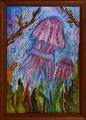 ‘Underwater land’, Sofiya Gaponenko, 13 years, (teacher E.A. Barkalova), Chernyakhovsk