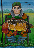 ‘Lucky fishing’, Mykola Kozub, 12 years old, (teacher O.E. Marchuk), Gorodok