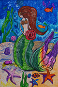 ‘Mermaid world’, Kyra Gomon, 9 years old, (teacher Yu.R.Bilova), Kryvyi Rih