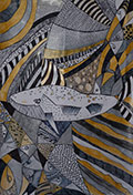 ‘Whale’s abstract dream’, Ulyana Rudechko, 11 years old, (teacher O.O.Lysenko), Golovanivsk