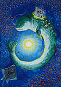 ‘Mystery of the ocean’, Darya Horvat, 13 years old, (teacher A.M. Hadzhuk), Gorodok