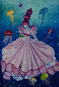 ‘Mistress of the jellyfish’, Arina Uporova, 13 years old, (teacher T.O. Beketova-Dokhlenko), Ternivka