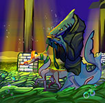 ‘Underwater fantasy’, Dariya Frolova, 17 years old, (teacher O.O. Kotenko), Vysokyy