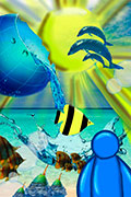 ‘Unattainable water future’, Vlada Samoilova, 9 years old, (teacher V.V. Bondarenko), Kryvyi Rih