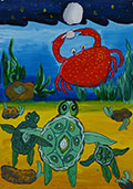 ‘Industrious crab’, Daryna Pohorila, 9 years old, (teacher S.I. Kyrnychna), Khmelnytskyi