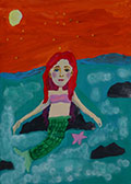 ‘The Little Mermaid’, Alyona Tashchak, 8 years old, (teacher M.I. Druzhynina), Cherkasy