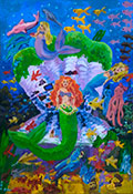 ‘The world of mermaids’, Sofiya Gulko, 8 years old, (teacher V.V. Kulya), Yuzhne