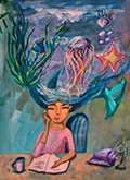 ‘Dreams of the sea’, Ilona Vygulyarna, 11 years old, (teacher G.Yu. Nechvoloda), Dnipro