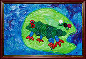 ‘Red-eyed tree frog’, Mark Tataryn, 8 years old, (teacher O.O. Tkachuk), Ustilug