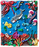 ‘Underwater world’, Mykola Plachinta, 7 years old, (teacher H.O. Kravtsova), Nerubaiske