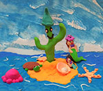 ‘Wonder island’, Kira Chenchyk, 9 years old, (teacher O. Haydenko), Nerubaiske