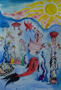 ‘Lyrical fish’, Anna Yakovleva, 14 years old, (teacher M.I. Kukhar), Ukrainka ‘Lyrical fish’, Anna Yakovleva, 14 years old, (teacher M.I. Kukhar), Ukrainka