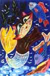 'Cheerful little cat', Reshetilovich Christina, 10 years